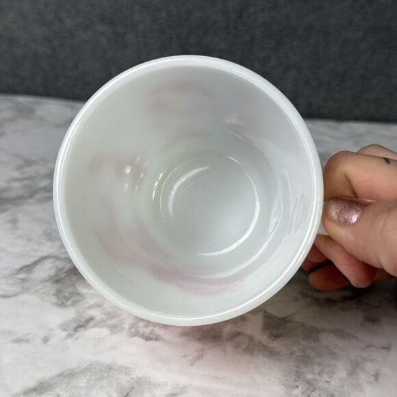 Pyrex Circus Glass Mug White Red 10oz Clown Vintage - Picture 5 of 7